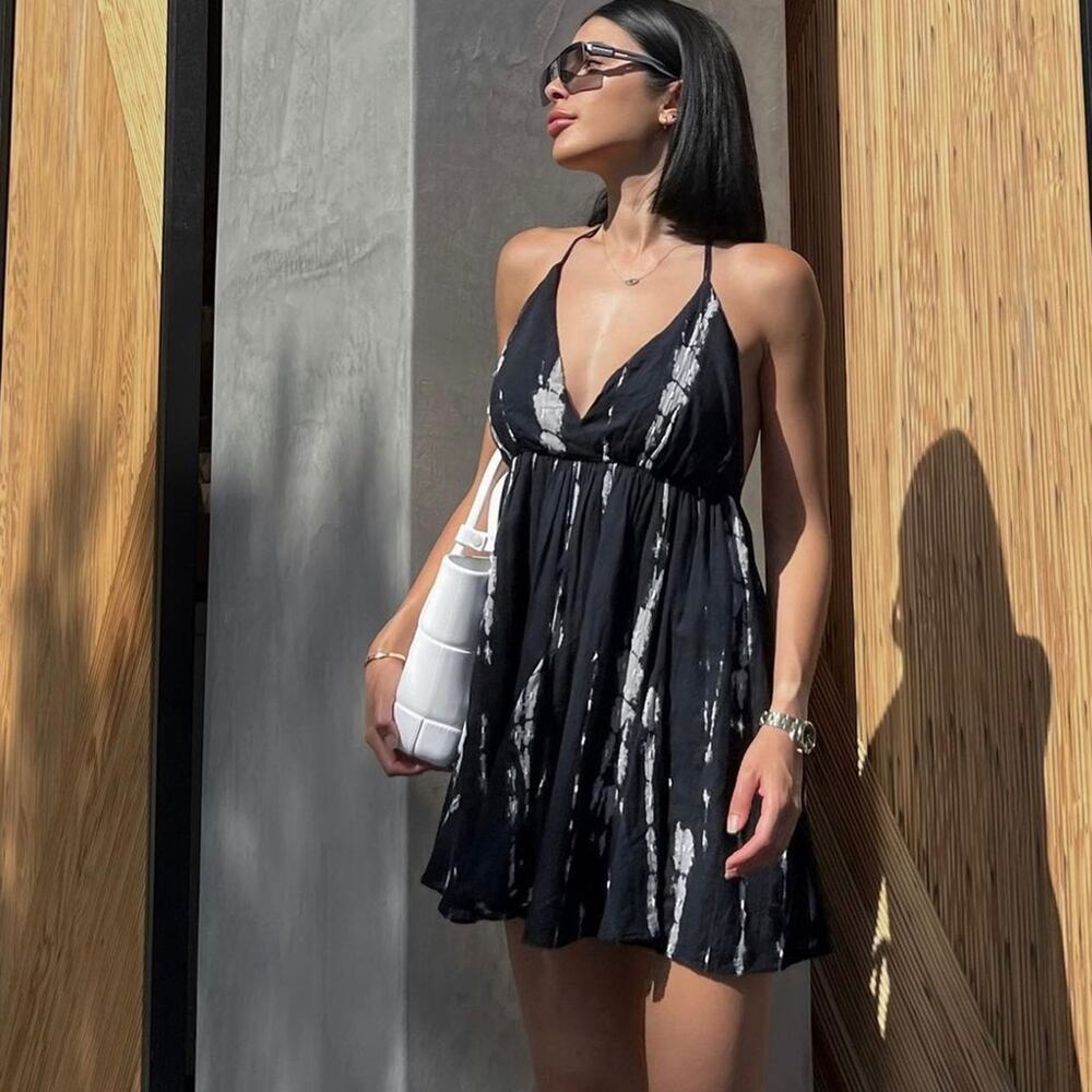 ZARA BLOGGER FAVORITE TIE DYE PRINTED DRESS - Picture 5 of 13